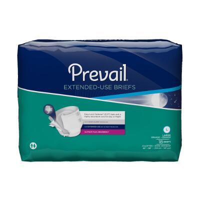 Prevail PM Extended Wear Brief Large 45" - 58" (Case of 72 ...